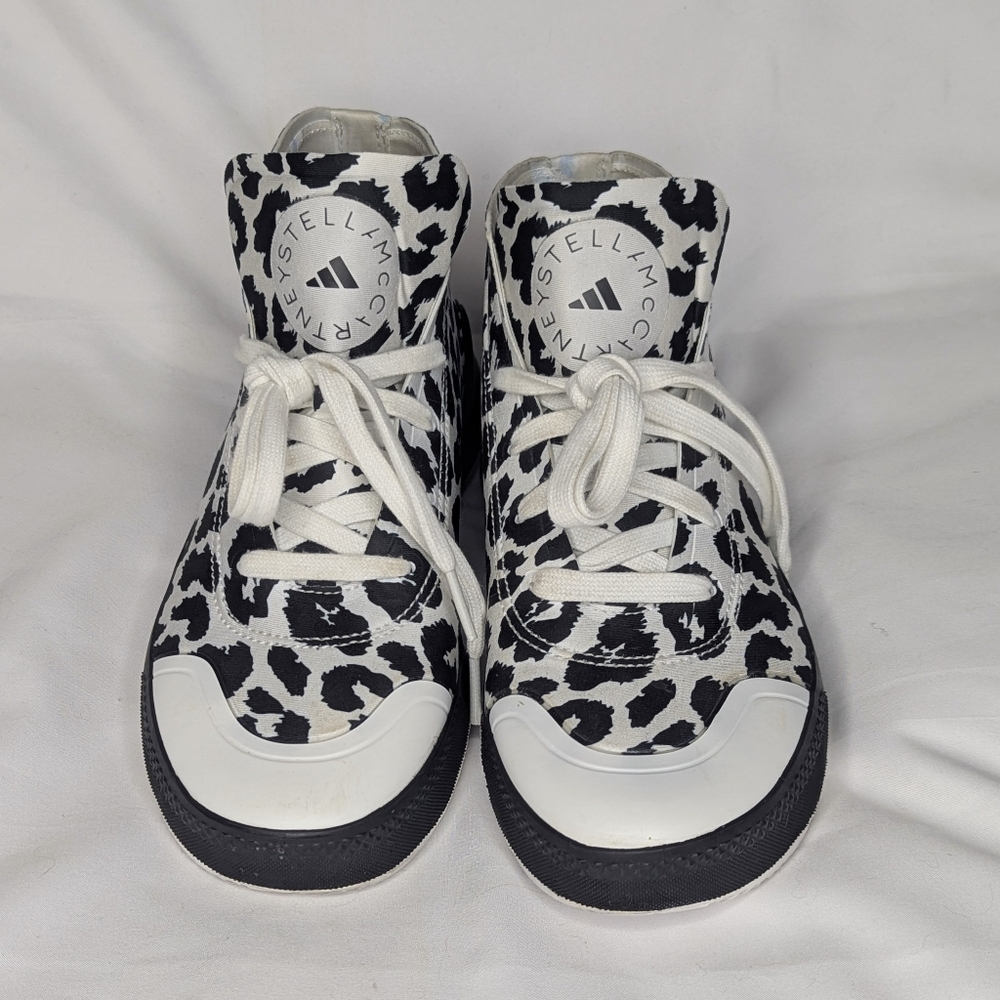 Adidas X Stella McCartney Treino Women's Mid Leopard Print-White Sneakers Size 7